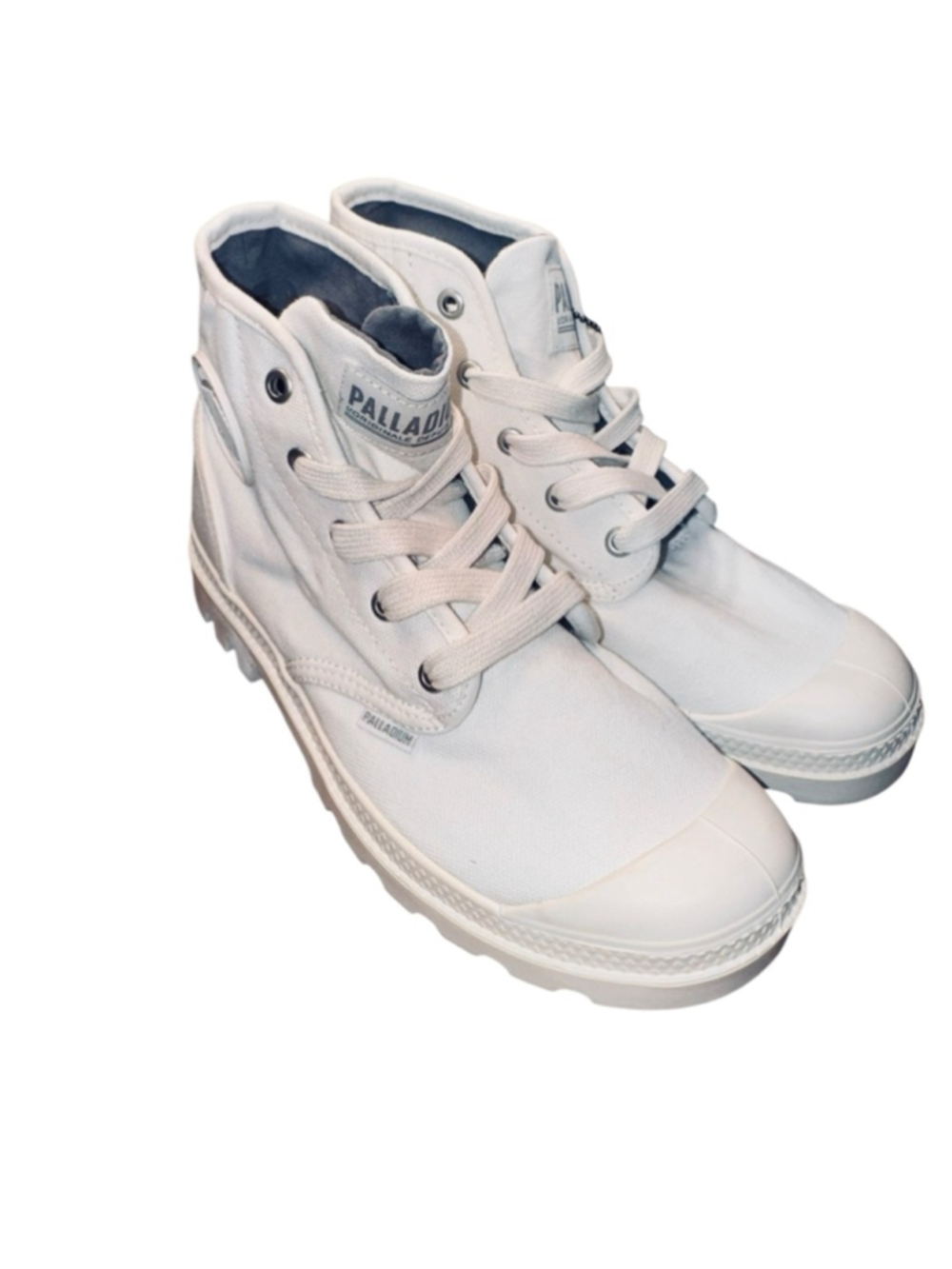 Women's Palladium Pallabase Twill Sneakers White Size 7.5